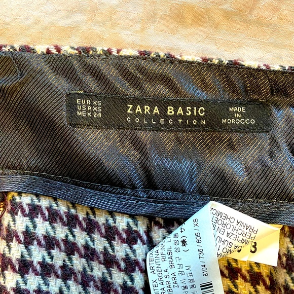 Zara houndstooth skirt - Picture 2 of 2